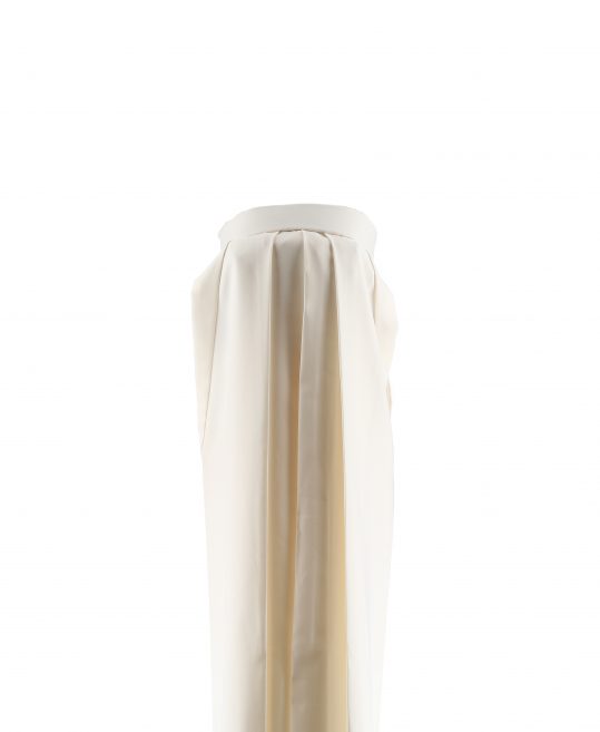 卒業式袴単品レンタル[無地]ピンクみの強い白・ミルキーホワイト[身長158-162cm]No.978